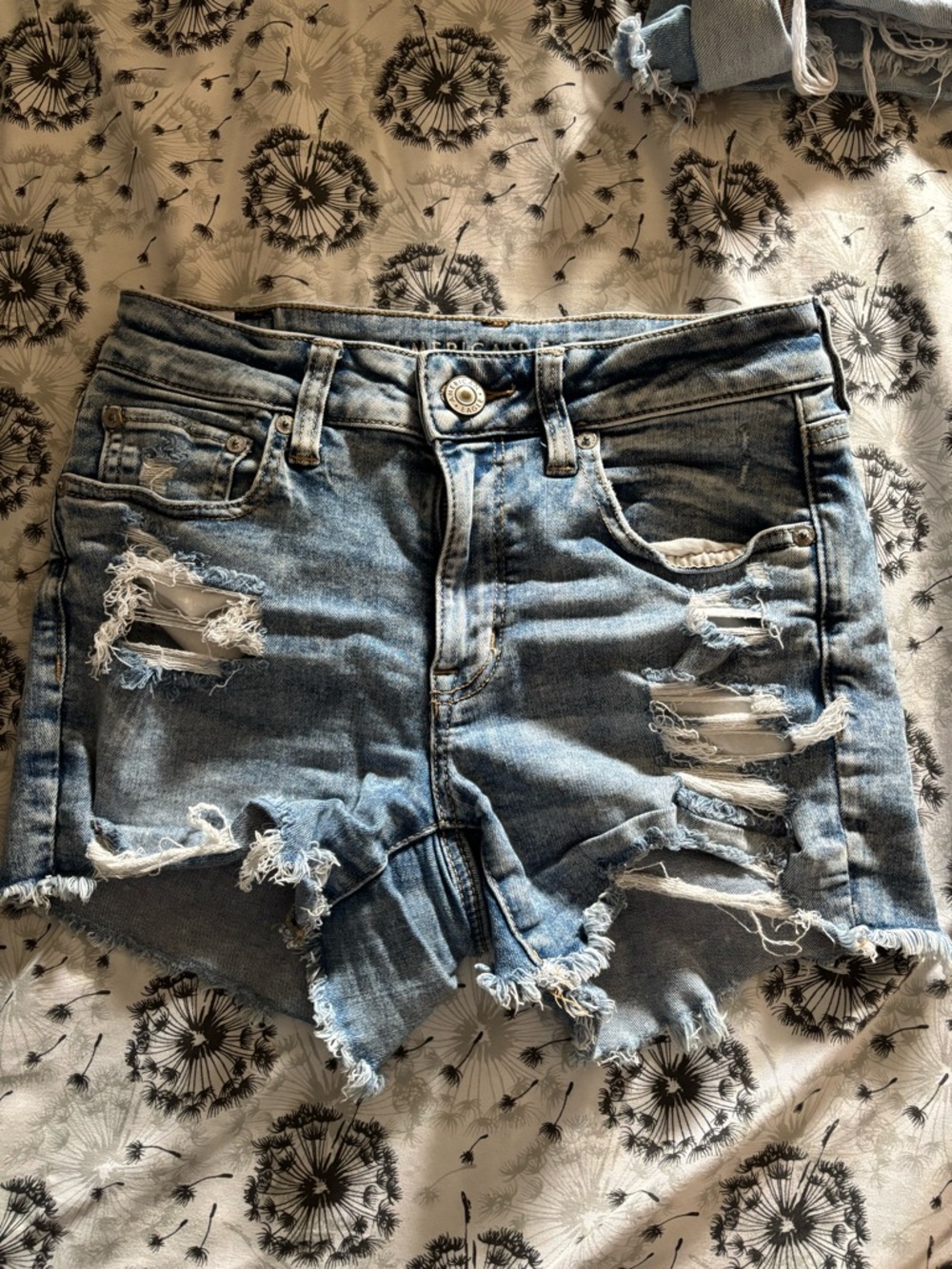 American Eagle Distressed Light Blue Denim Women’s Shorts